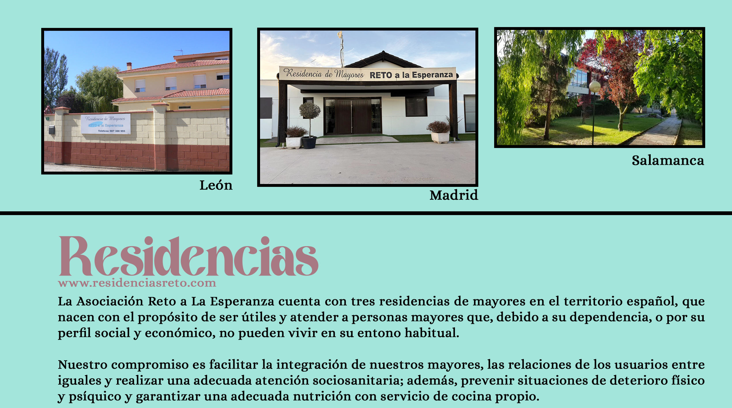 Residencias de Mayores Reto a la Esperanza